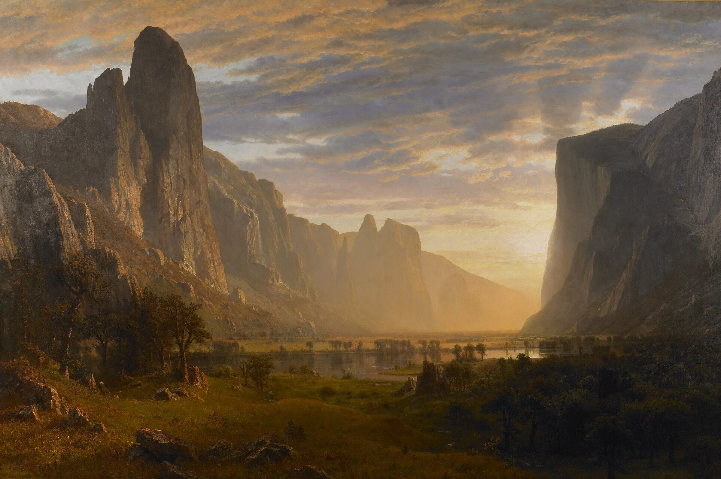 Summer valley painting